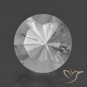 Quartzo Branco Natural 7.29ct, Redondo, VVS
