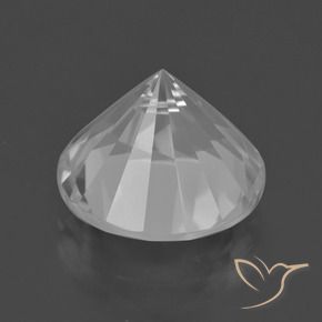 Quartzo Branco Natural 7.29ct, Redondo, VVS