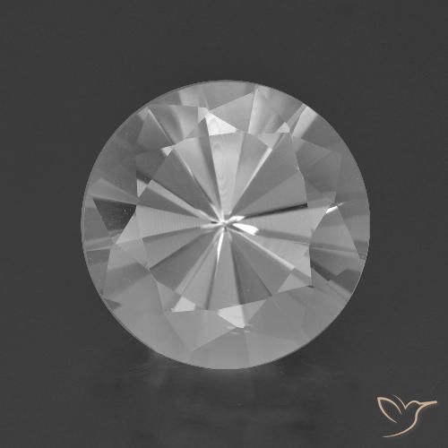 6.27ct Natural Branco Quartzo, Redondo, VVS