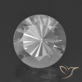 Quartzo Branco Natural 6.27ct, Redondo, VVS
