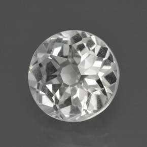 Quartzo Branco Natural 5.11ct, Corte Redondo, VS