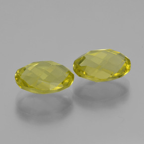 Pedras preciosas de quartzo amarelo natural de 4,54 ct, corte oval, VVS-VS