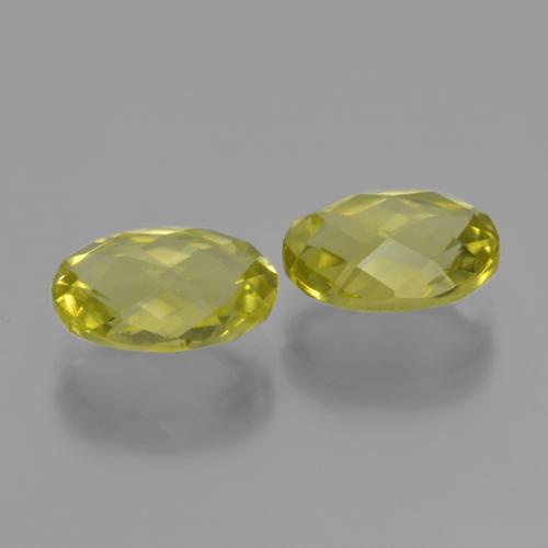 Pedras preciosas de quartzo amarelo natural de 4,16 ct, corte oval, VVS-VS