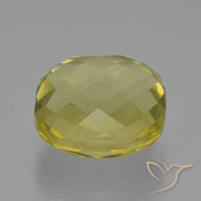 Quartzo Luz amarela Natural 27.82ct, Almofada, VVS-VS