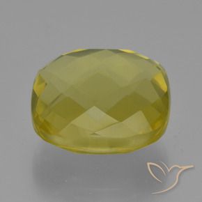 Quartzo Luz amarela Natural 28.01ct, Almofada, VVS-VS