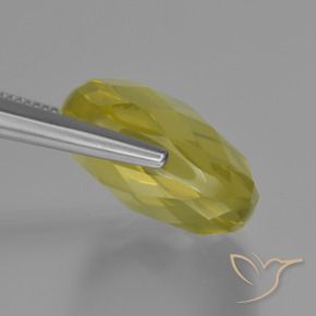 Quartzo Luz amarela Natural 28.01ct, Almofada, VVS-VS