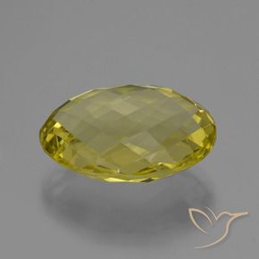 Quartzo Amarelo Abacaxi Natural 15.69ct, oval, VVS