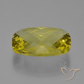 Quartzo Amarelo Abacaxi Natural 14.59ct, Almofada, VVS