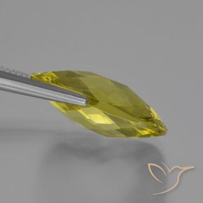 Quartzo Amarelo Abacaxi Natural 14.59ct, Almofada, VVS