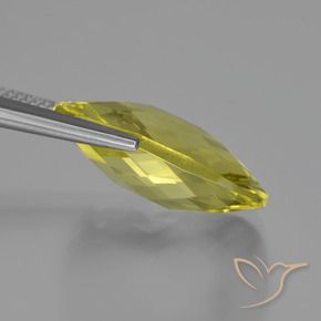 Quartzo Luz amarela Natural 14.63ct, Almofada, VVS
