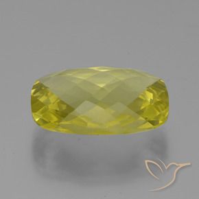 Quartzo Luz amarela Natural 14.91ct, Almofada, VVS
