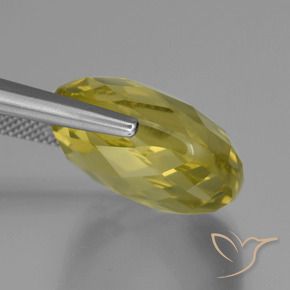 Quartzo Luz amarela Natural 28.09ct, Almofada, VVS-VS