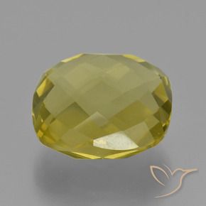 Quartzo Amarelo Abacaxi Natural 25.83ct, Almofada, VVS