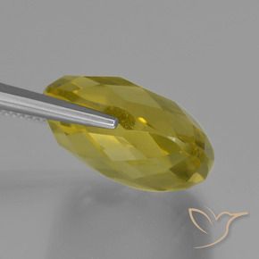 Quartzo Amarelo Abacaxi Natural 25.83ct, Almofada, VVS