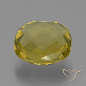 Quartzo Luz amarela Natural 24.24ct, Almofada, VVS