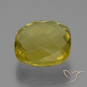 Quartzo Luz amarela Natural 28.20ct, Almofada, VVS