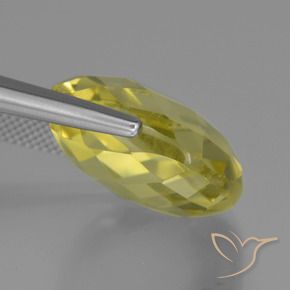 Quartzo Amarelo Abacaxi Natural 26.65ct, Almofada, VVS