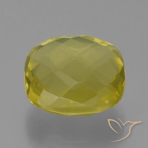 Quartzo Amarelo claro médio Natural 26.94ct, Almofada, VVS