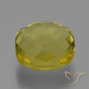Quartzo Luz amarela Natural 27.30ct, Almofada, VVS