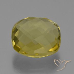 Quartzo Luz amarela Natural 27.43ct, Almofada, VVS