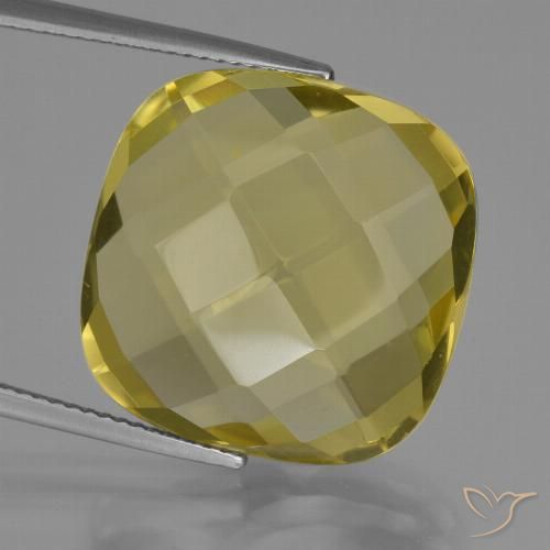 27.07ct Natural Amarelo Abacaxi Quartzo, Almofada, VVS-VS