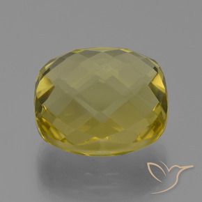 Quartzo Amarelo Abacaxi Natural 27.07ct, Almofada, VVS-VS