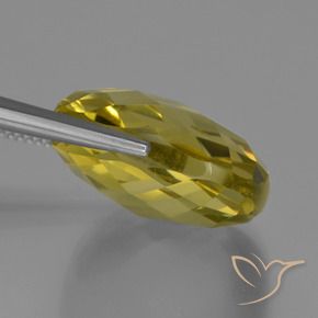 Quartzo Amarelo Abacaxi Natural 27.07ct, Almofada, VVS-VS