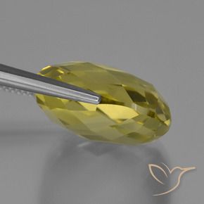 Quartzo Amarelo Abacaxi Natural 25.97ct, Almofada, VVS