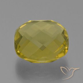 Quartzo Luz amarela Natural 27.14ct, Almofada, VVS-VS