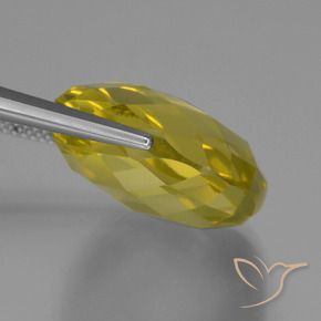 Quartzo Luz amarela Natural 27.14ct, Almofada, VVS-VS