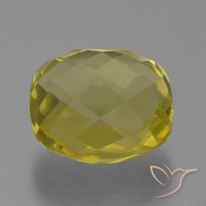 Quartzo Amarelo claro médio Natural 25.93ct, Almofada, VVS-VS