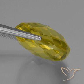 Quartzo Amarelo Abacaxi Natural 25.37ct, Almofada, VVS
