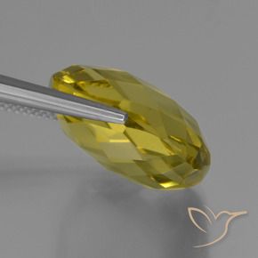 Quartzo Amarelo claro médio Natural 26.11ct, Almofada, VVS-VS