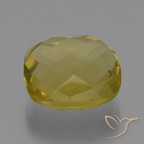 Quartzo Amarelo Abacaxi Natural 27.26ct, Almofada, VVS