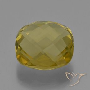 Quartzo Luz amarela Natural 25.51ct, Almofada, VVS