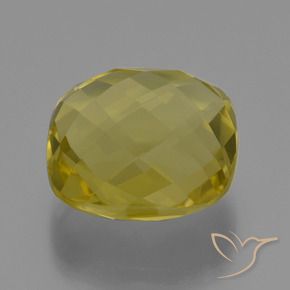 Quartzo Luz amarela Natural 26.60ct, Almofada, VVS