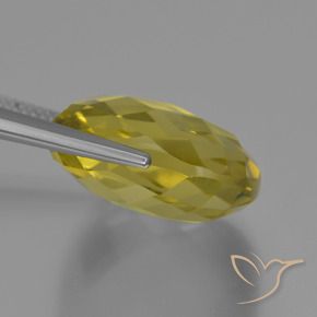 Quartzo Luz amarela Natural 26.60ct, Almofada, VVS