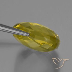 Quartzo Luz amarela Natural 27.19ct, Almofada, VVS-VS