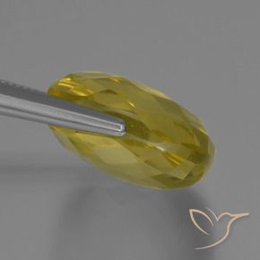 Quartzo Luz amarela Natural 28.15ct, Almofada, VVS-VS