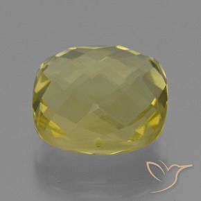 Quartzo Luz amarela Natural 26.72ct, Almofada, VVS