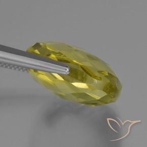 Quartzo Luz amarela Natural 26.72ct, Almofada, VVS