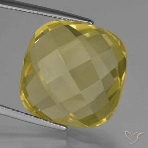 26.79ct Natural Amarelo Abacaxi Quartzo, Almofada, VVS-VS
