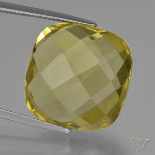 26.16ct Natural Amarelo Abacaxi Quartzo, Almofada, VVS