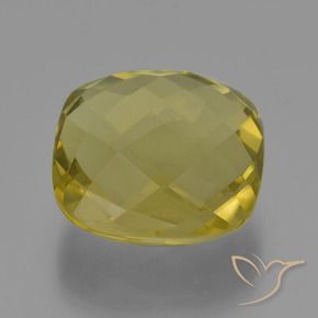 Quartzo Amarelo Abacaxi Natural 26.16ct, Almofada, VVS
