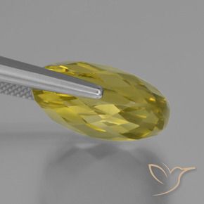 Quartzo Amarelo Abacaxi Natural 26.16ct, Almofada, VVS