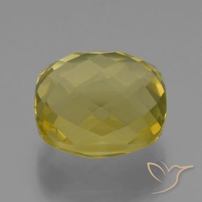 Quartzo Luz amarela Natural 27.38ct, Almofada, VVS