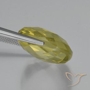 Quartzo Luz amarela Natural 27.42ct, Almofada, VVS-VS