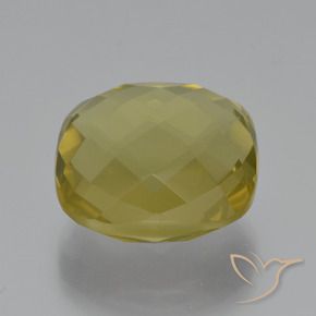 Quartzo Amarelo Abacaxi Natural 27.36ct, Almofada, VVS-VS