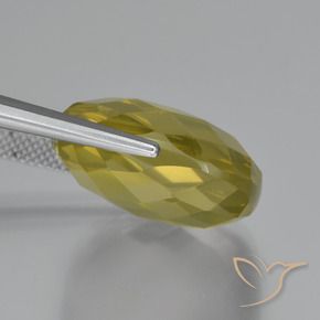 Quartzo Amarelo Abacaxi Natural 27.36ct, Almofada, VVS-VS