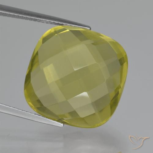 28.86ct Natural Amarelo Abacaxi Quartzo, Almofada, VVS-VS